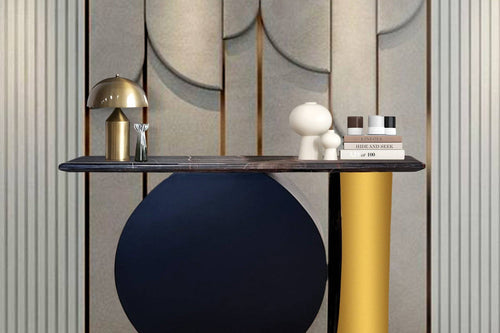 Modern console with marble top
