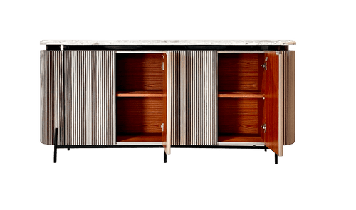 Inner storage shelves of sideboards