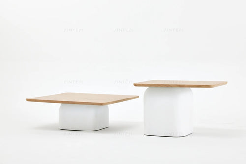 Stylish coffee table set in living room