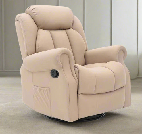 Beige recliner chair luxury furniture by chair collective