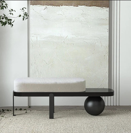 Japandi Style Ikigai Accent Bench