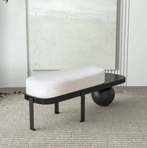 Full view of Japandi Style Ikigai Accent Bench