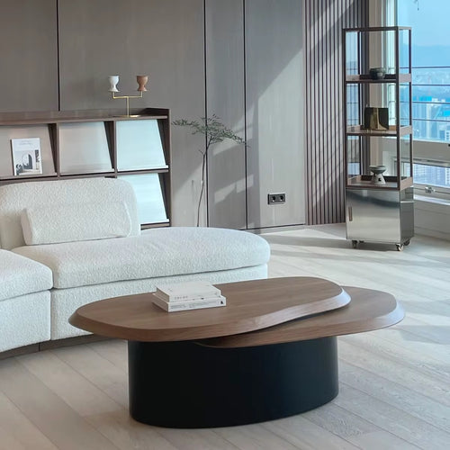 The Monclair Luxury Coffee Table redefines contemporary living with its organic layered design and fluid form. Luxury Coffee Table by Chair Collective