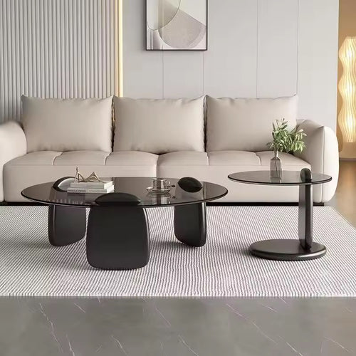 Set of Turkke coffee tables in large and small sizes