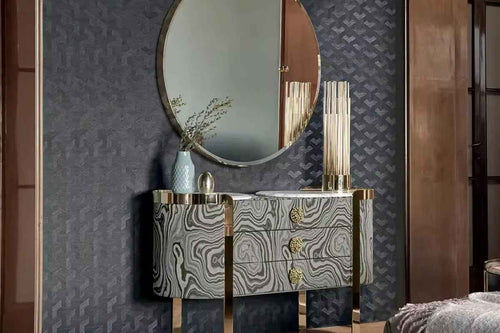 How to Style a Marble Top Console Table in a Living Room