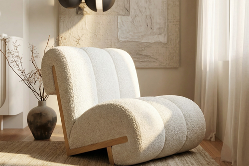 Luxury beige Bohoma Accent Chair Mumbai