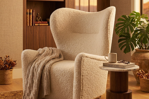 Luxury Beige Griffin accent chair Hyderabad