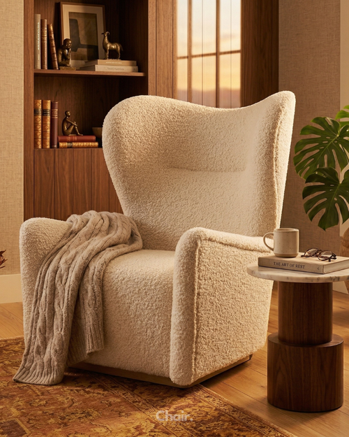 Luxury Beige Griffin accent chair Hyderabad