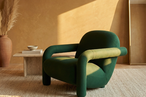 Luxury green Birka Accent Chair Pune