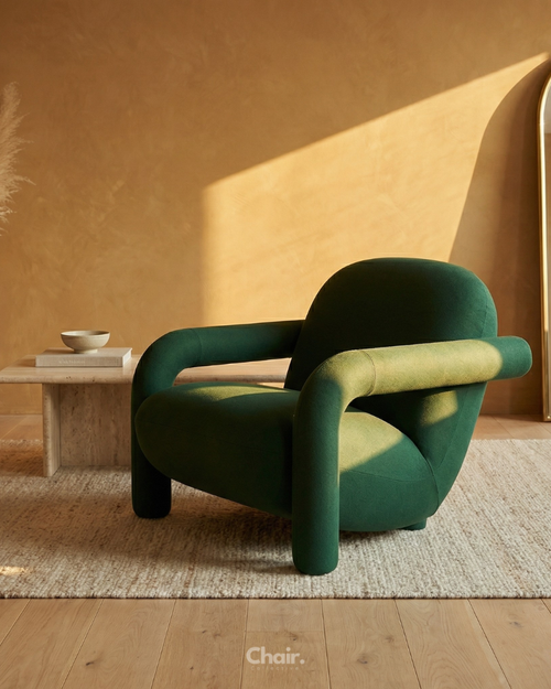 Luxury green Birka Accent Chair Pune