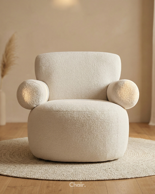 Luxury Beige Duramo Accent Chair Pune