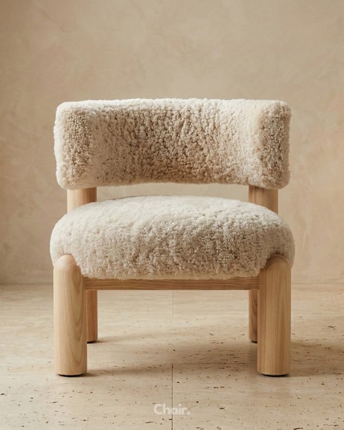 Luxury beige Aurora Accent Chair Mumbai