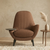 Luxury Brown Aurika Accent Chair Mumbai