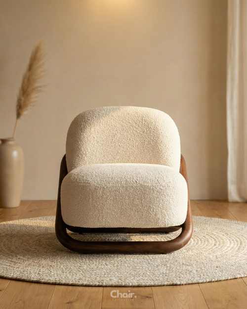 Luxury beige Curo Accent Chair Delhi