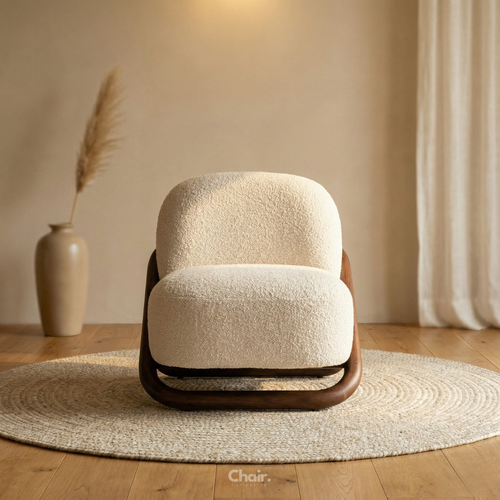Luxury beige Curo Accent Chair Delhi