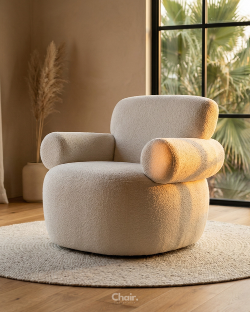 Luxury white Duramo Accent Chair Pune