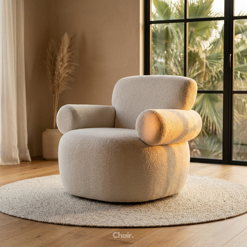 Luxury white Duramo Accent Chair Pune