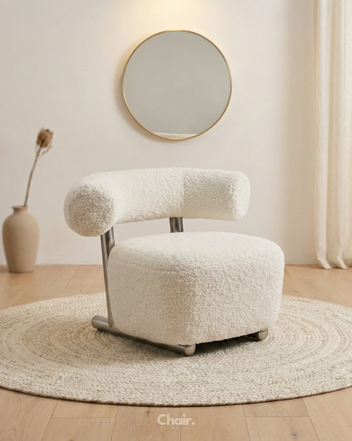 Luxury white Azure Accent chair Delhi