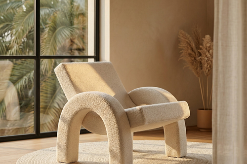 Luxury Beige Frost Accent Chair Hyderabad