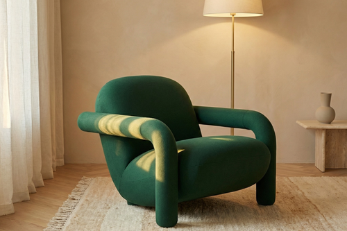 Luxury green Birka Accent Chair Pune
