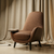 Luxury Brown Aurika Accent Chair Mumbai