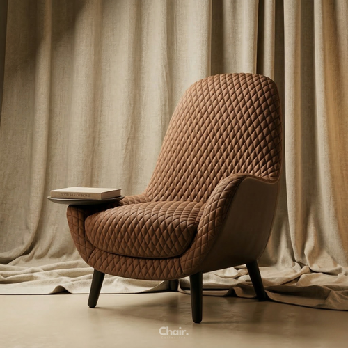 Luxury Brown Aurika Accent Chair Mumbai