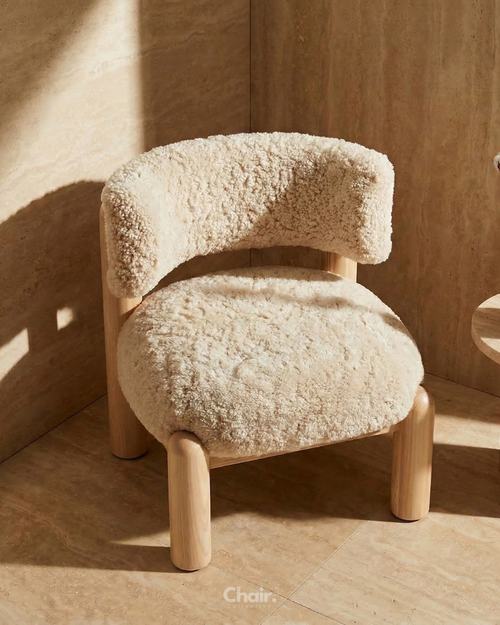 Luxury beige Aurora Accent Chair Mumbai
