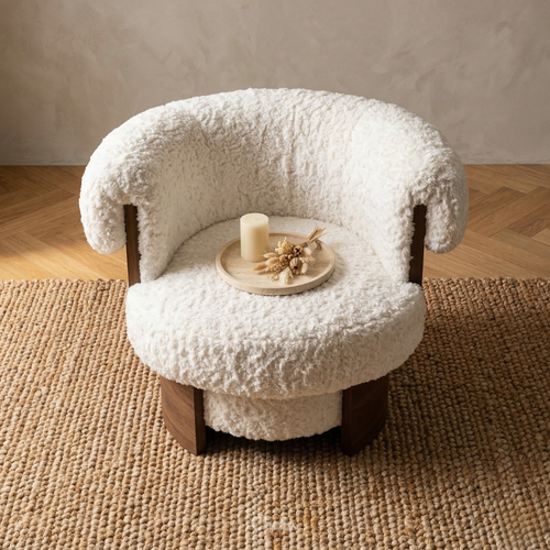 Luxury white Ackor Accent Chair Delhi
