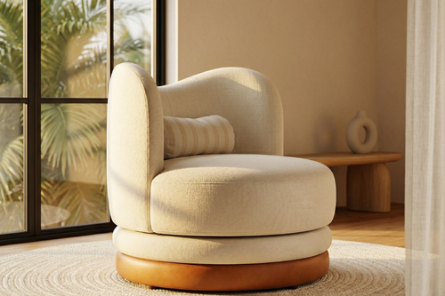 Gecko white Accent Chair