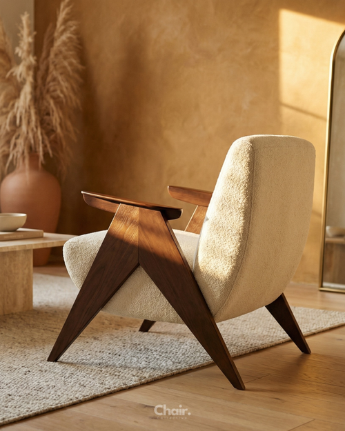 Luxury White Bonito Accent chair Mumbai