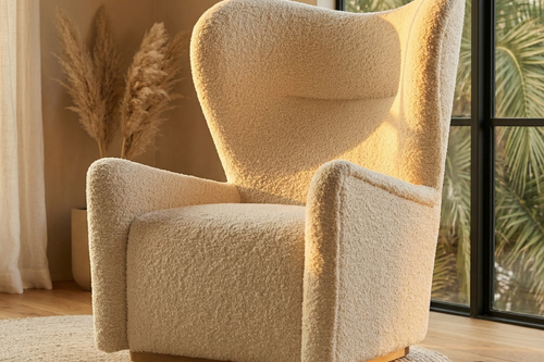 Luxury Beige Griffin accent chair Hyderabad