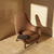 Luxury Brown Aurika Accent Chair Mumbai