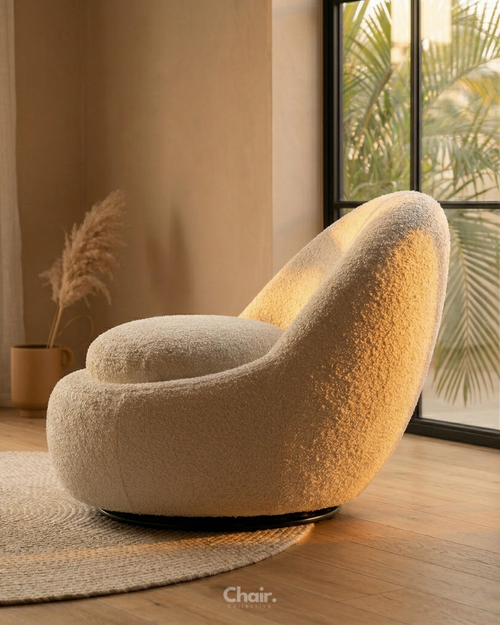 Luxury beige Eggi accent chair Hyderabad