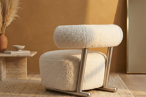 Luxury white Azure Accent chair Delhi