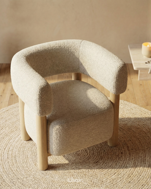 Luxury Beige Baron accent chair Bangalore