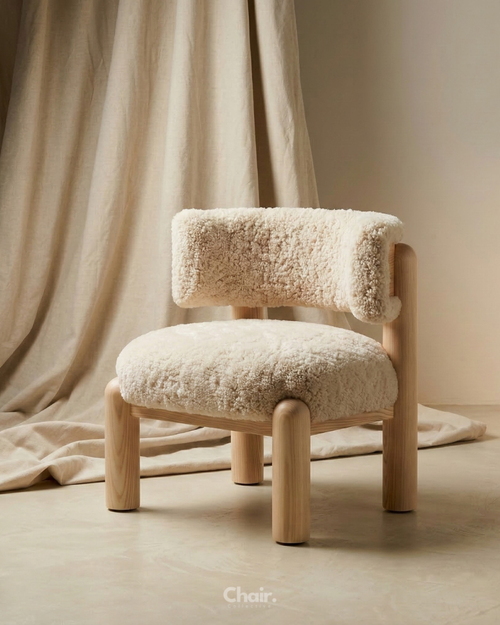 Luxury beige Aurora Accent Chair Mumbai