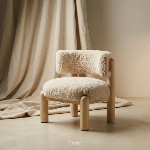 Luxury beige Aurora Accent Chair Mumbai