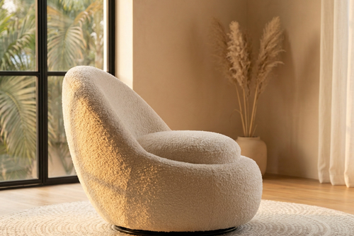 Luxury beige Eggi accent chair Hyderabad