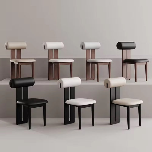 Set of modern chairs with different color.