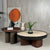Bring home the Anca Japandi Travertine Coffee Table Set, designed for those who prefer soft minimalism blended with luxury materials. This set of two nesting tables features a natural travertine top, matte PU border, and warm wooden base—perfect for styling modern Indian living rooms. Ideal for anyone looking to buy Japandi coffee tables online, luxury nesting tables, or designer stone-top coffee tables.