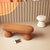 Designer boucle pouf seating set