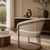 luxury boucle dining chair with stainless steel frame modern designer chair