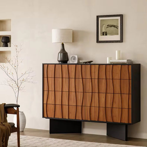 Atlantis sideboard acacia wave-pattern design