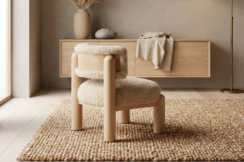 Luxury beige Aurora Accent Chair Mumbai