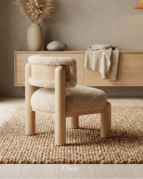 Luxury beige Aurora Accent Chair Mumbai