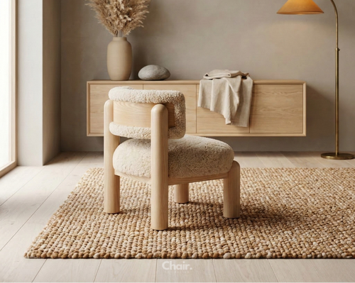 Luxury beige Aurora Accent Chair Mumbai