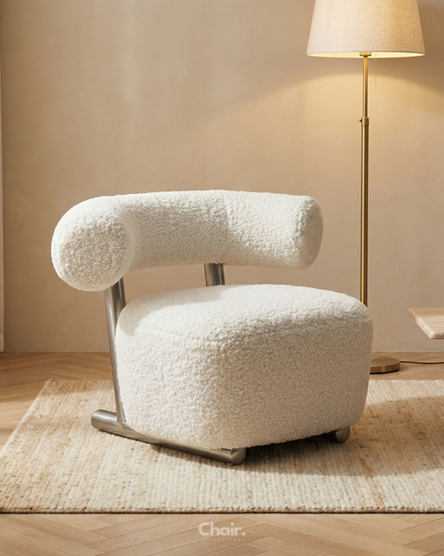 Luxury white Azure Accent chair Delhi