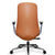 BENZ brown office chair from back 