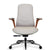 Detailed view of leatherette office chair