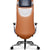 Office chair from back, highlighting futuristic design